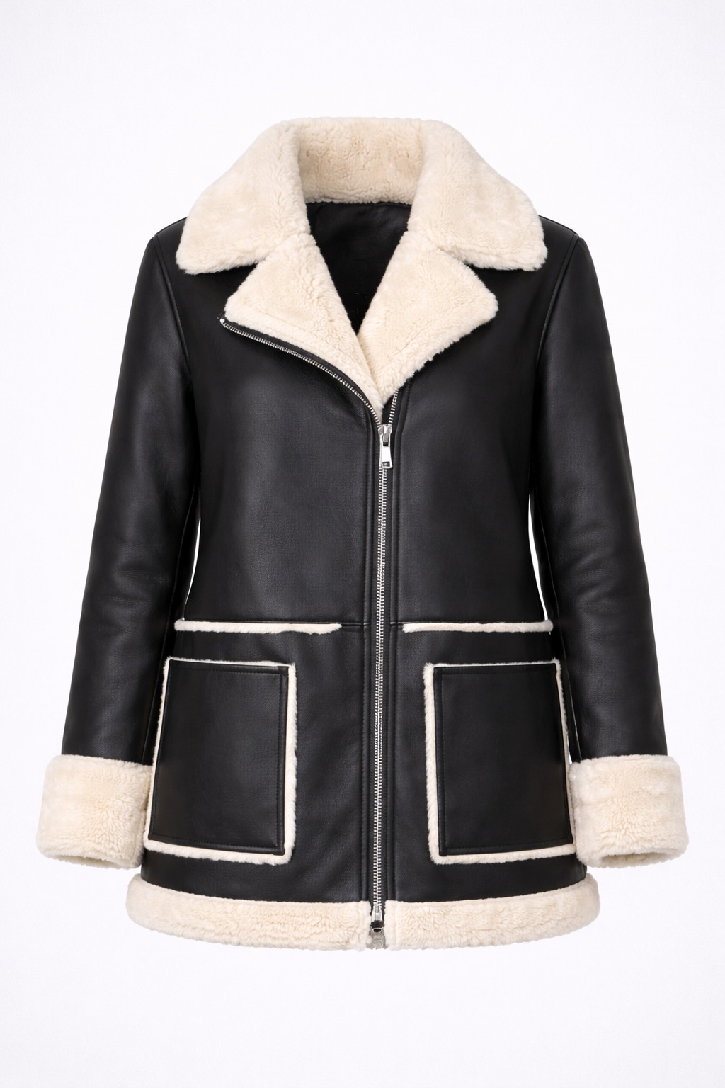 Women's Brown B3 RAF Shearling Flight Jacket