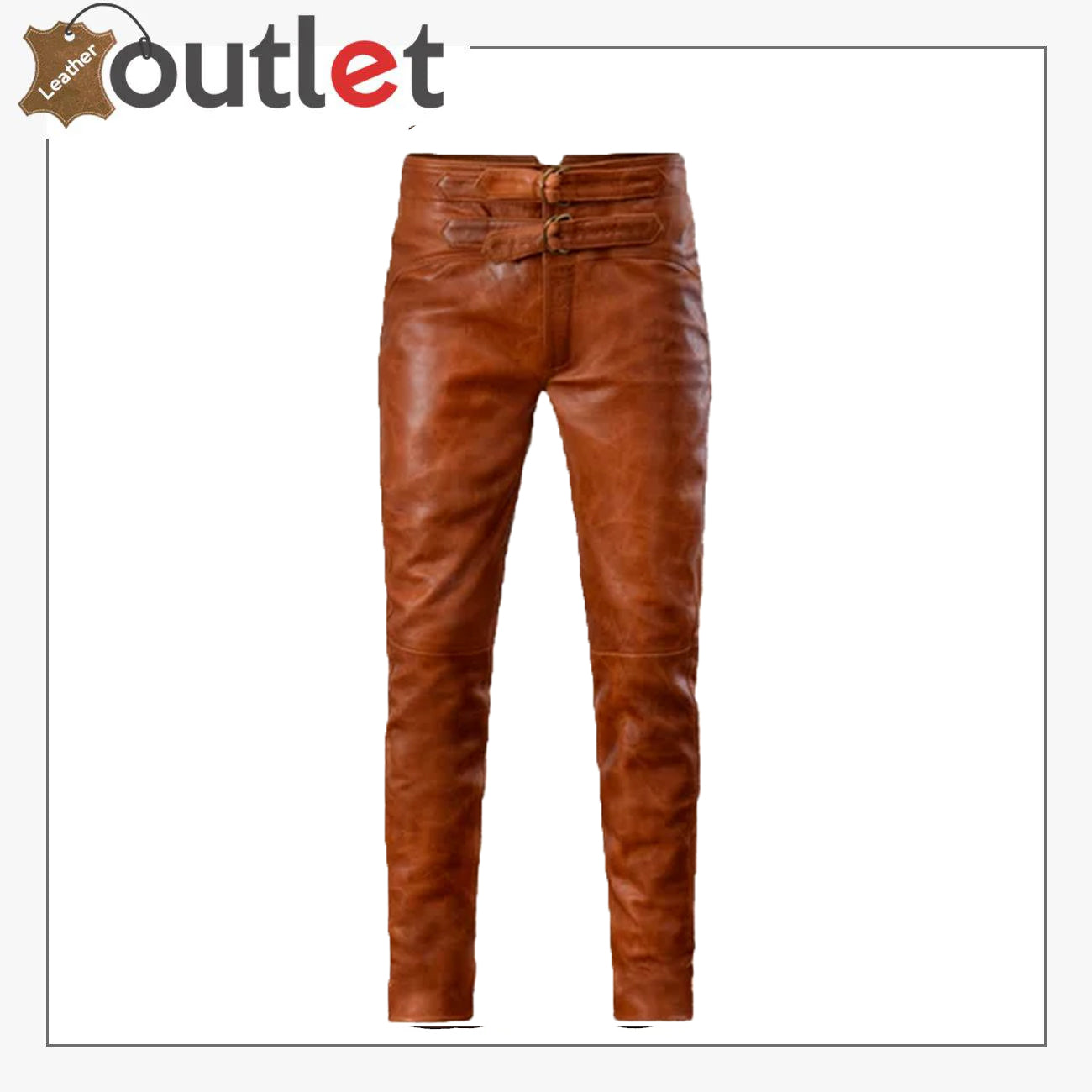 Men's Brown Leather Pants – Premium Genuine Leather Trousers