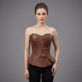 Women's Brown Leather Corset