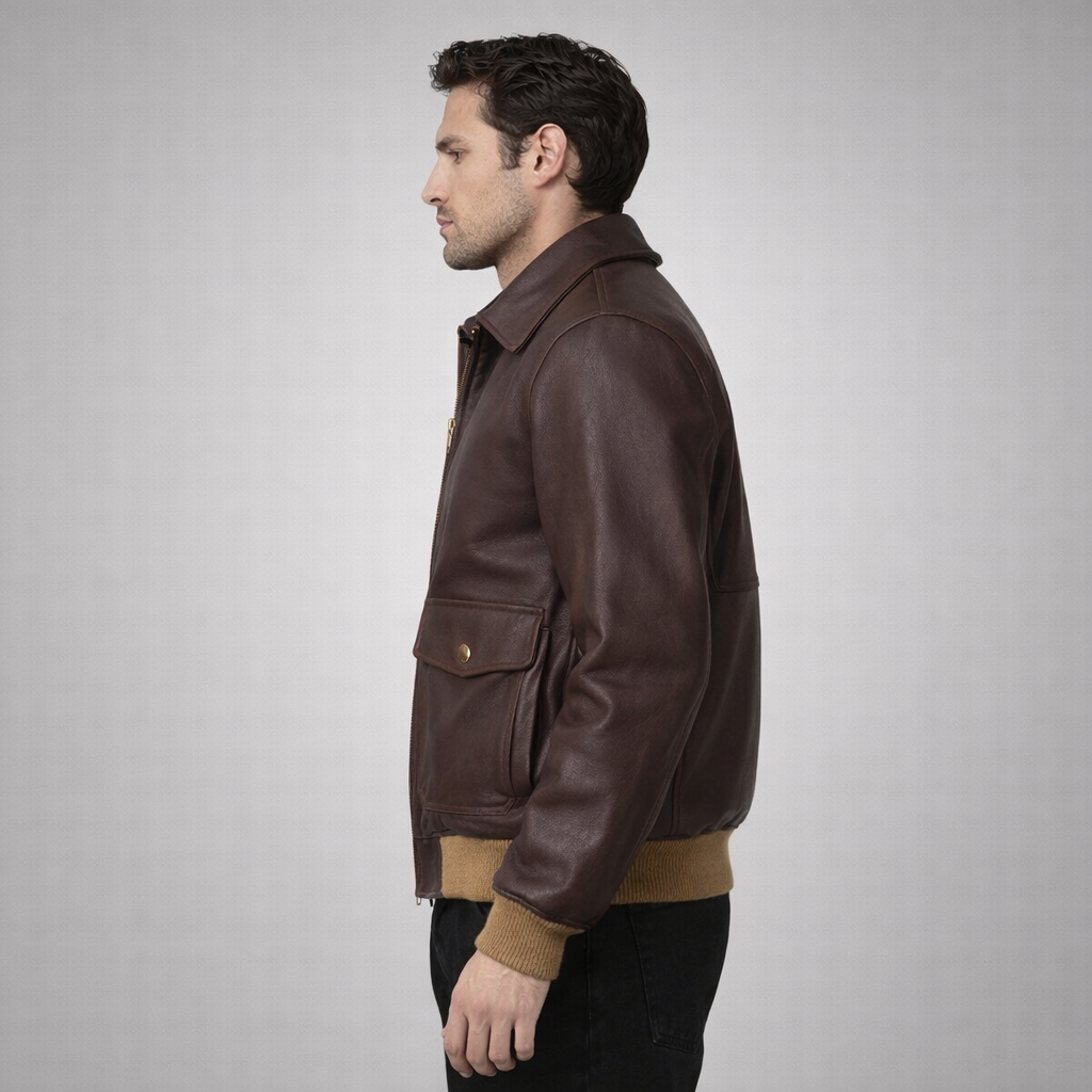 Brown Leather Jackets A2 Flying Jacket