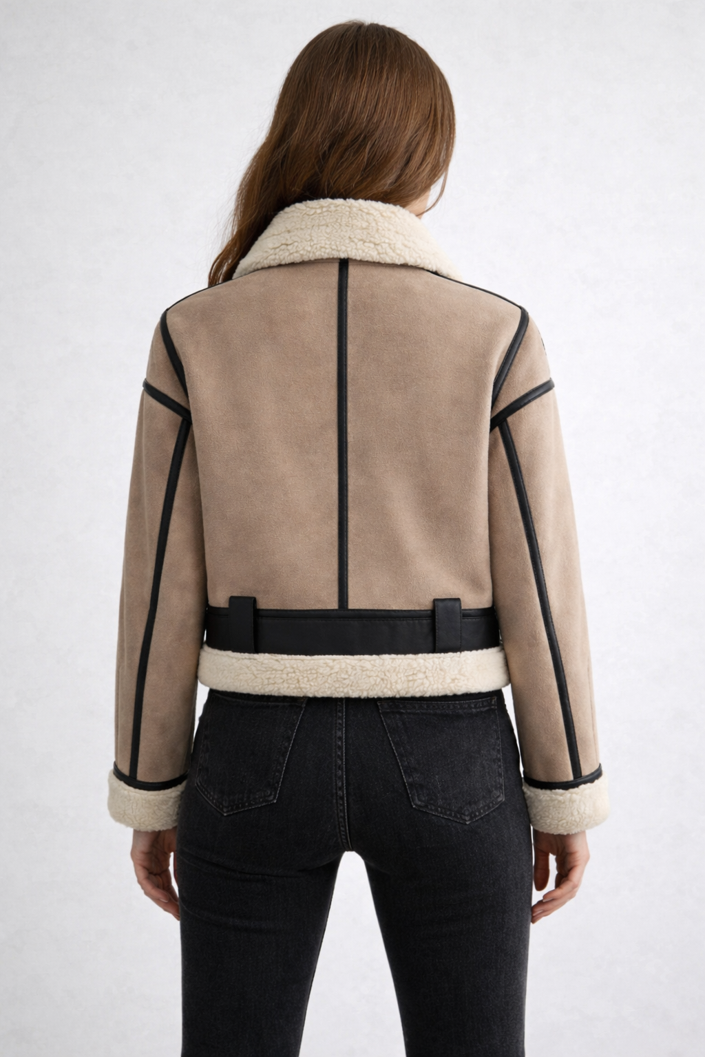 Mink Double-Faced Aviator Jacket