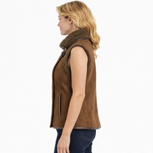Load image into Gallery viewer, Women’s Isabel Marant Alime Brown Suede Shearling Vest

