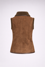 Load image into Gallery viewer, Women’s Isabel Marant Alime Brown Suede Shearling Vest
