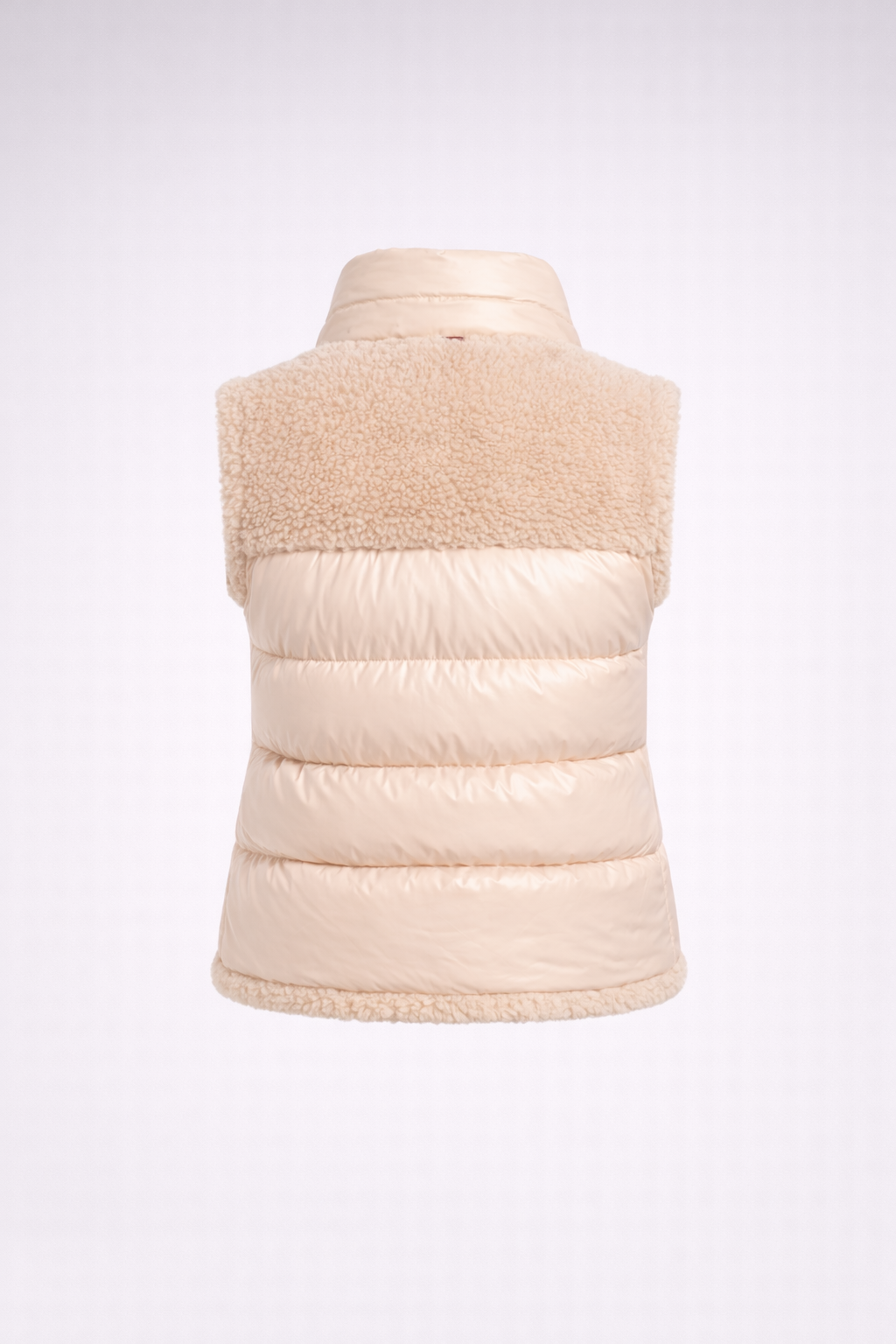 Damen Moncler Planeze Teddy-Daunenjacke Beige