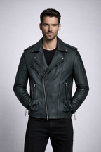 Men's Leather Biker Jackets