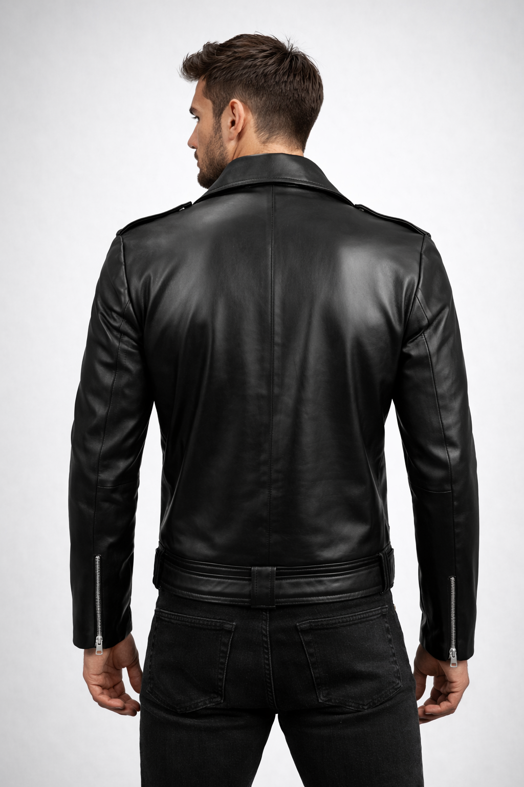 Men's Stylish Black Leather Jacket