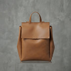 Women's Brown Leather Backpack
