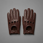 Men's Brown Genuine Leather Gloves