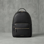 Women's Stylish Black Leather Backpack