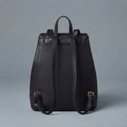 Women's Black Leather Backpack