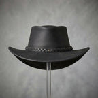 Buy Women's Black Top Leather Hat