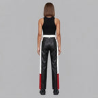 Women's Red Leather Pant
