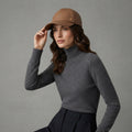Women's Brown  Leather Cap