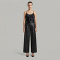 Women's Black Leather Pant