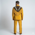Authentic Men's Native American Western Leather Jacket