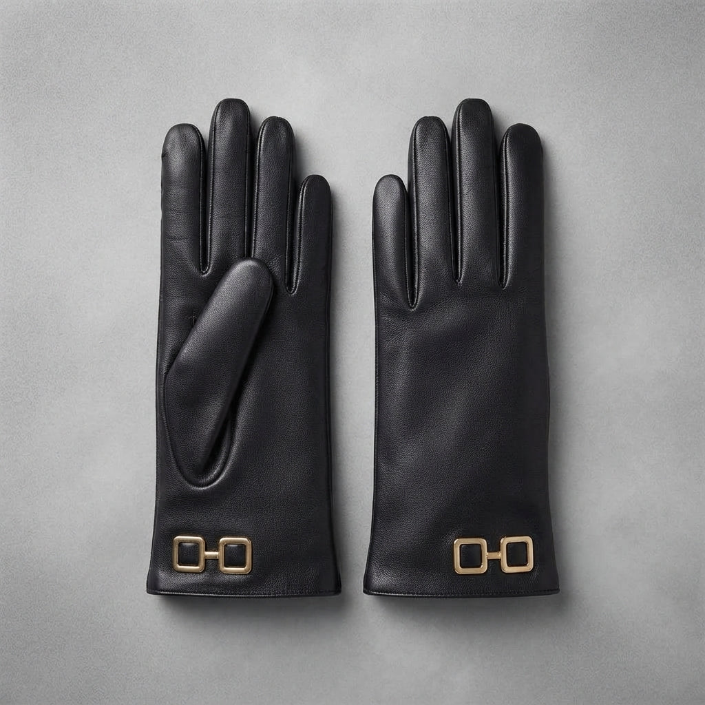 Buy Women's Black Leather Gloves