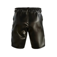 Load image into Gallery viewer, Genuine Leather Men Black Shorts - Leather Outlet
