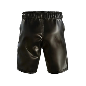 Genuine Leather Men Black Shorts - Leather Outlet
