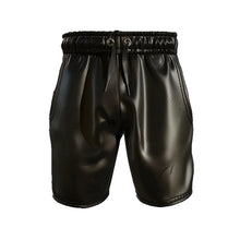 Load image into Gallery viewer, Genuine Leather Men Black Shorts - Leather Outlet
