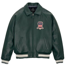 Load image into Gallery viewer, Green Bomber Flight Leather Avirex Jacket
