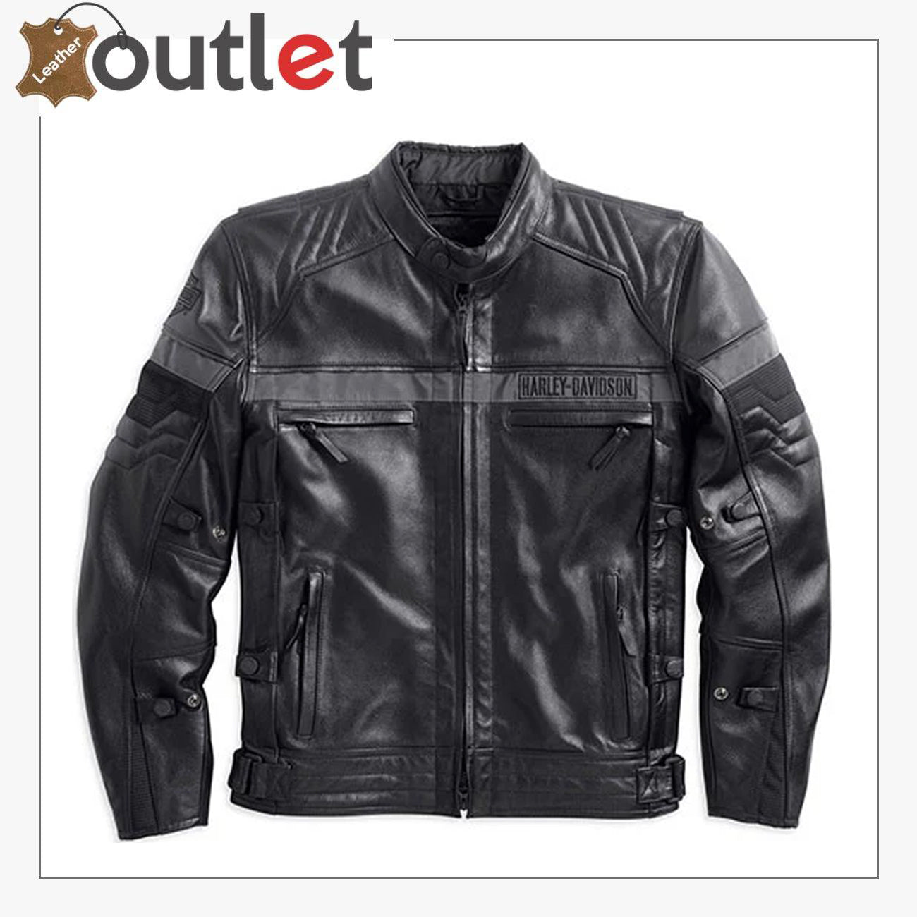 H-D Triple Vent System Evolution Lederjacke für Herren