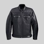 Harley-Davidson Herren Lederjacke Crossroad Schwarz