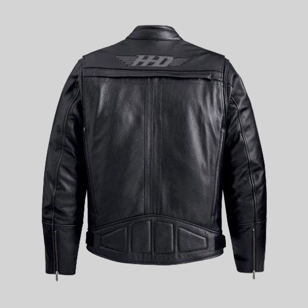 Harley-Davidson Herren Lederjacke Crossroad Schwarz