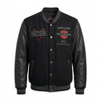 Harley-Davidson V-Twin Varsity Lederjacke für Herren