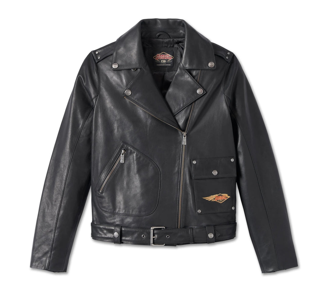 Harley-Davidson Women's 120th Anniversary Black Leather Jacket