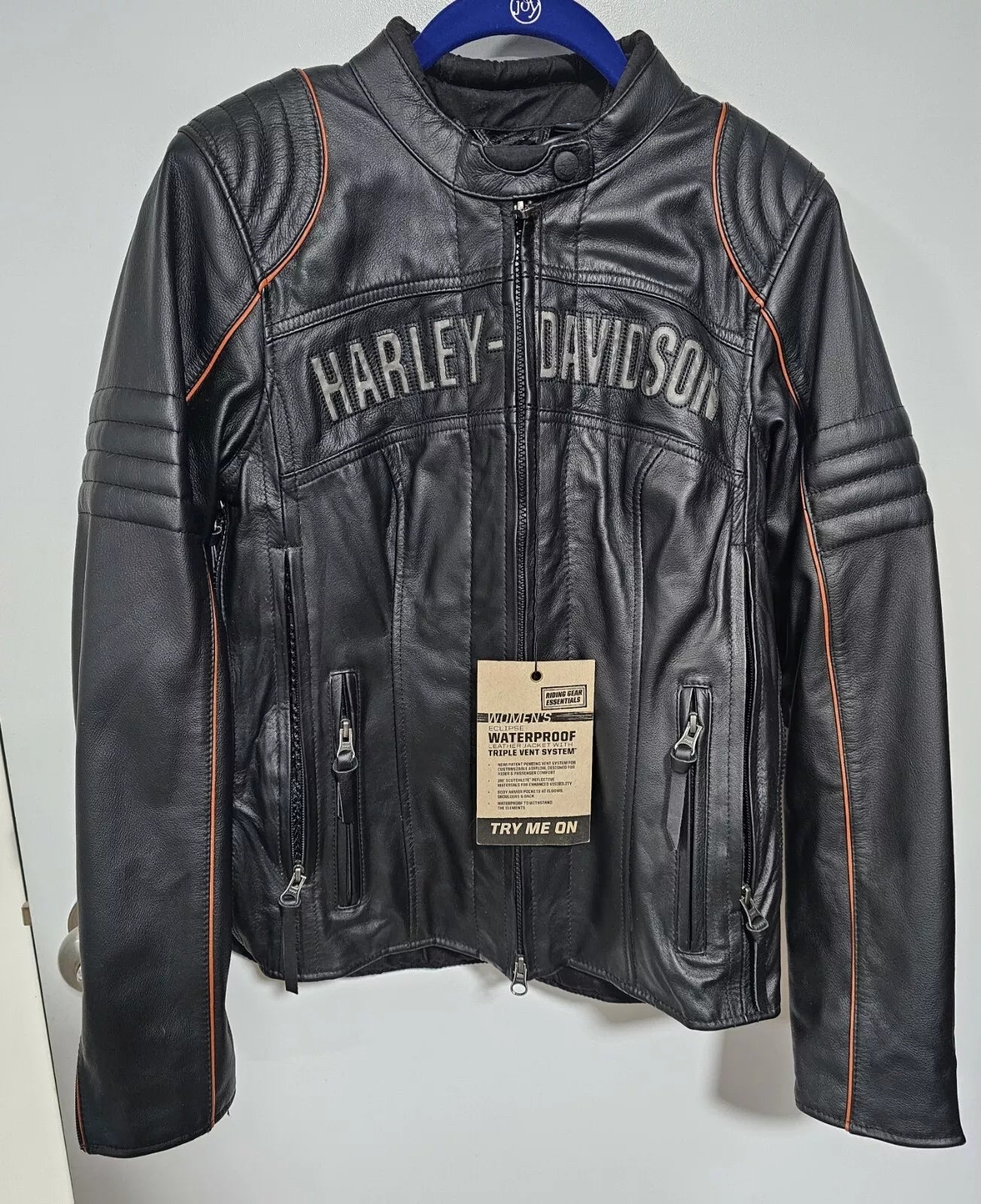 Harley-Davidson Women's Reflective Leather Jacket – Stylish & Safe – Leather Outlet