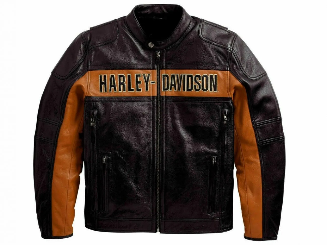 Harley-Davidson Vintage Distressed Leather Biker Jacket