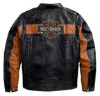 Harley-Davidson Vintage Distressed Leather Biker Jacket