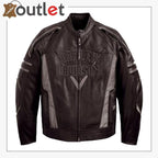 Harley Davidson Herren-Lederjacke, braun