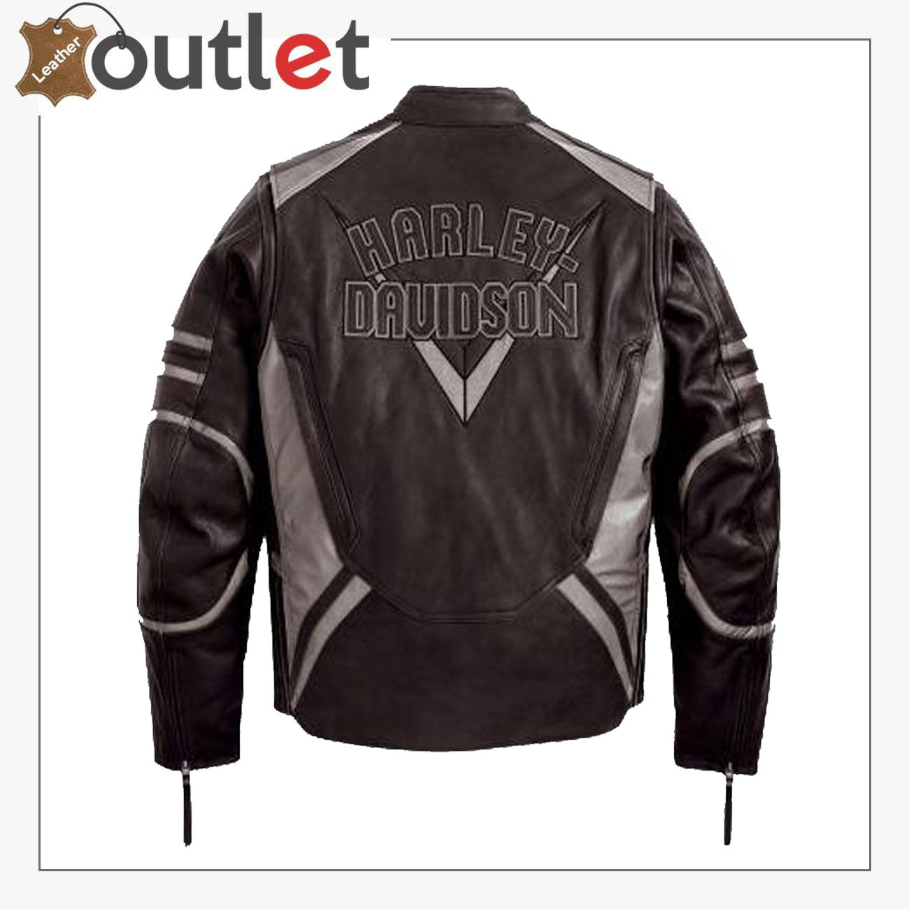Harley Davidson Herren-Lederjacke, braun