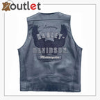 Harley-Davidson Herren Lederweste Elements Black Eagle