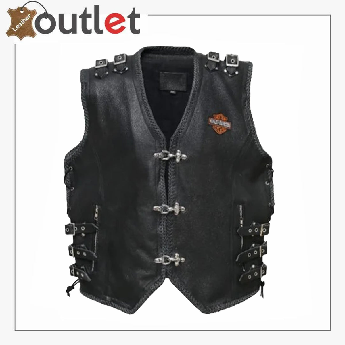 Harley-Davidson Herren Lederweste Piston II