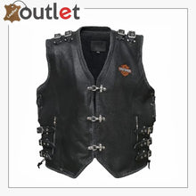 Load image into Gallery viewer, Harley Davidson Mens Piston Ii Leather Vest
