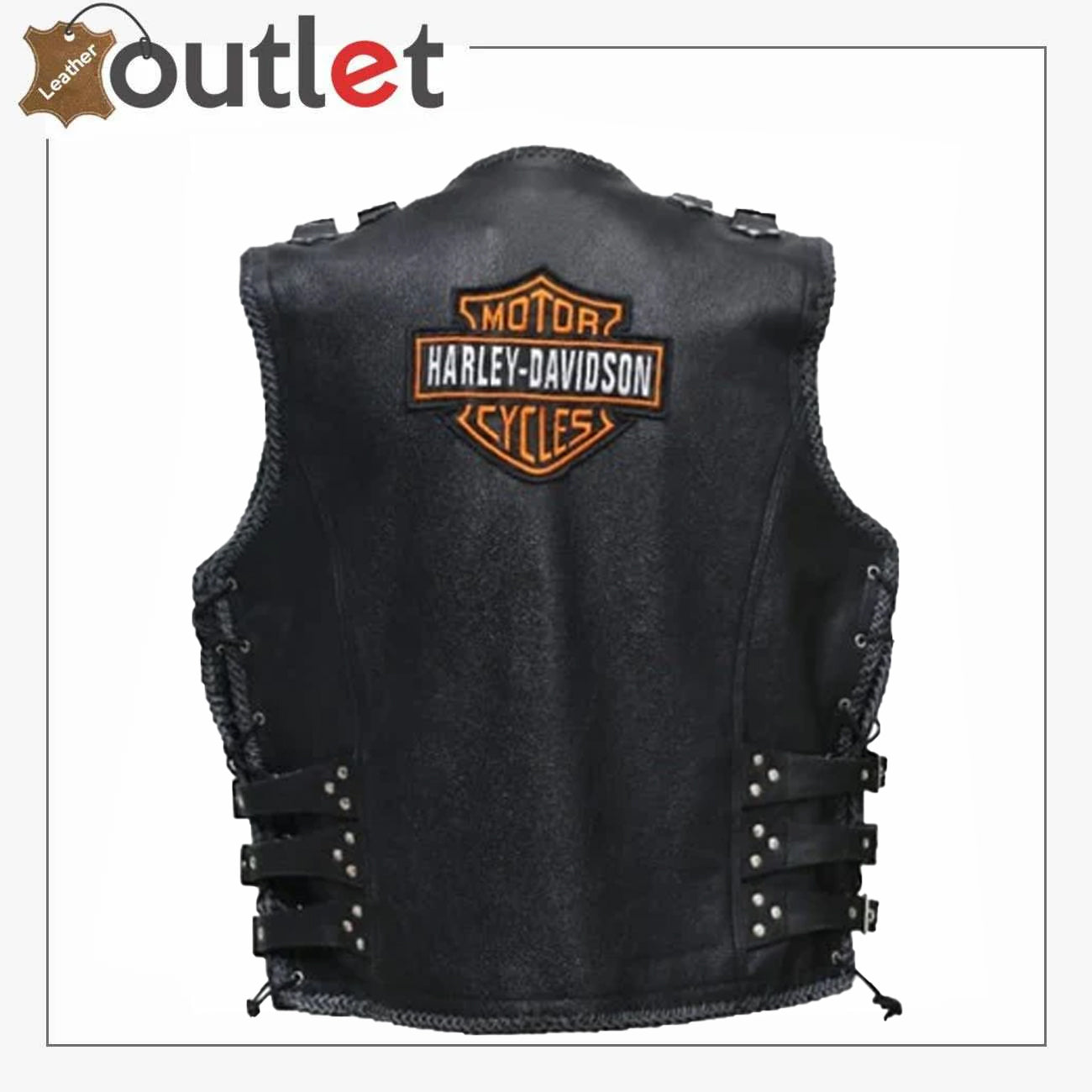 Harley-Davidson Herren Lederweste Piston II