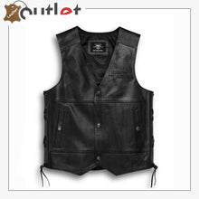 Load image into Gallery viewer, Harley Davidson Mens Tradition II Leather Vest
