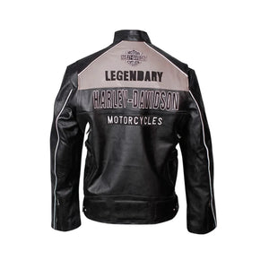 Harley Davidson Victory Lane Leather Motorcycle Jacket Leather Outlet