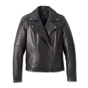 Harley Davidson Women’s Classic Black Biker Leather Jacket