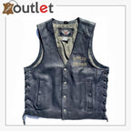 Harley Davidson Herren RELIC Willie G Skull Lederweste