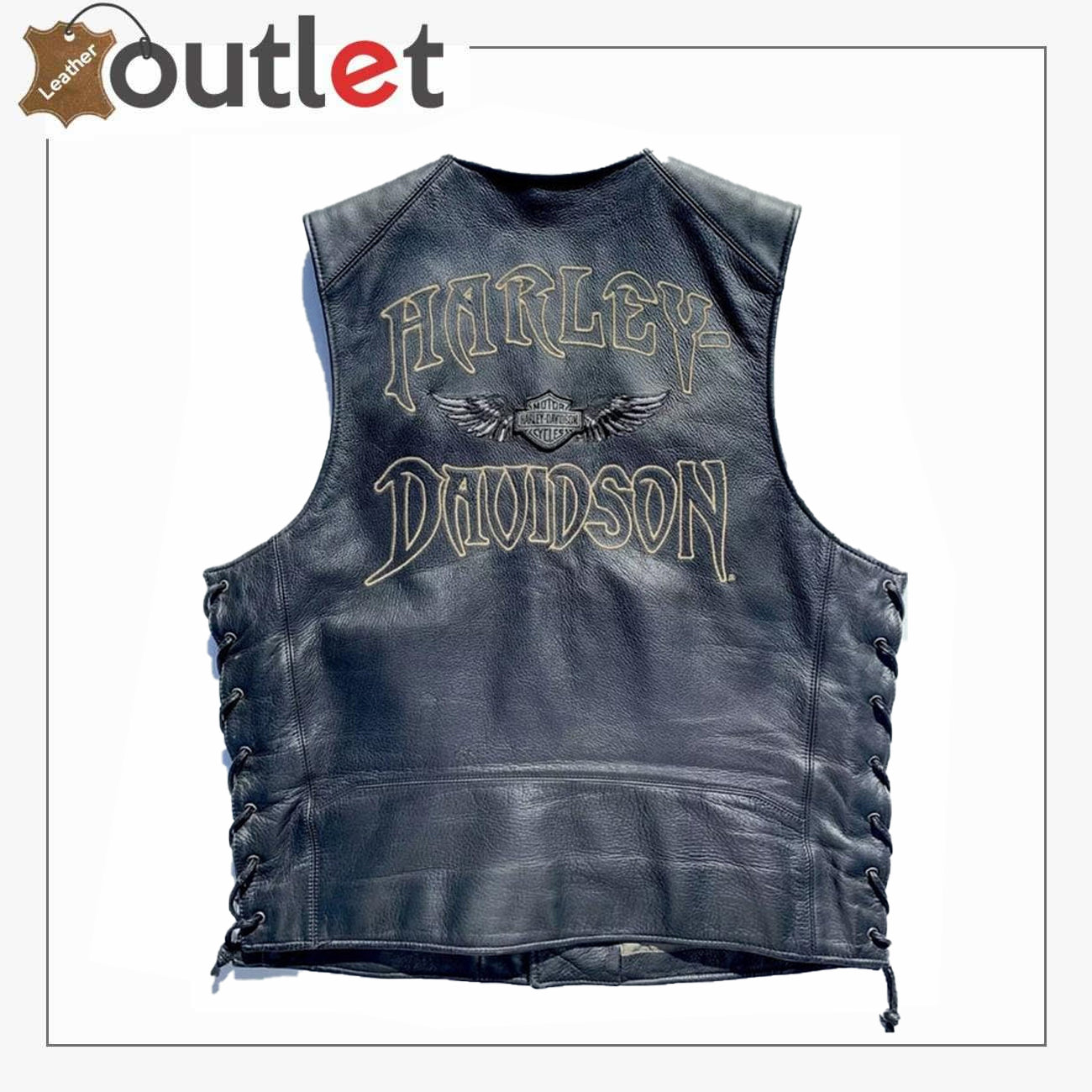 Harley Davidson Herren RELIC Willie G Skull Lederweste