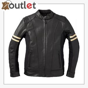 Indian Black Leather Riding Jacket