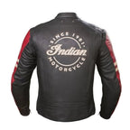 Indian Motorcycle Men's Black Leather Biker jacket Leather Outlet