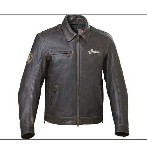 Indian Motorcycle Men's Western Leather Biker jacket Leather Outlet