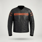 Brawler Leder Motorradjacke für Herren – Harley-Stil schwarze Bikerjacke