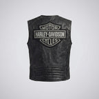 Herren-Lederweste „Passing Link“ – Biker-Club-Weste im Harley-Stil