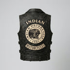 Indian Motorcycle Genuine Leather Vest – Classic Rider Edition