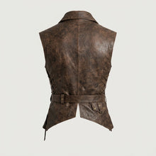 Load image into Gallery viewer, Captain Jack Sparrow Leather Vest – Pirate Steampunk Renaissance Waistcoat
